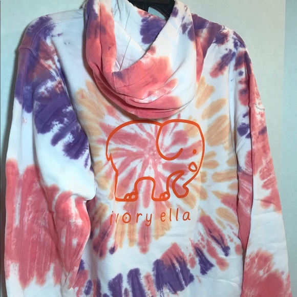 PRICE FIRM BNWT Ivory Ella Sunset Tie Dye Medium GREAT HOODIE! FINAL PRICE - Picture 3 of 14